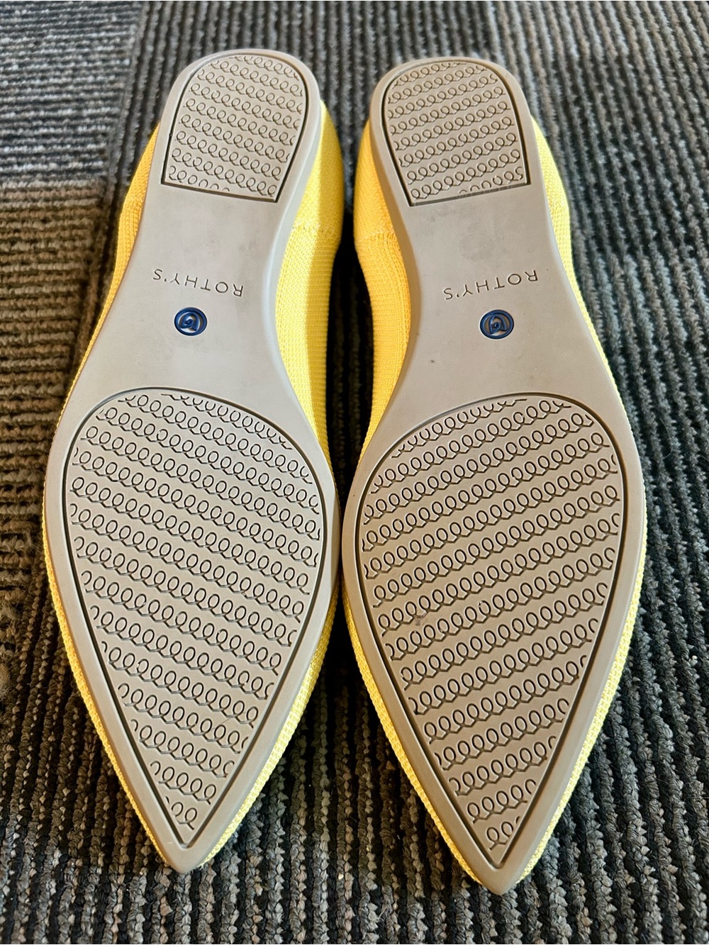Rothy's Marigold Yellow The Point Retired Slip On Knit Ballet Flats 8.5 EU 39 - Picture 12 of 14